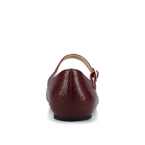 CARRIE DRESS FLATS - Oxblood