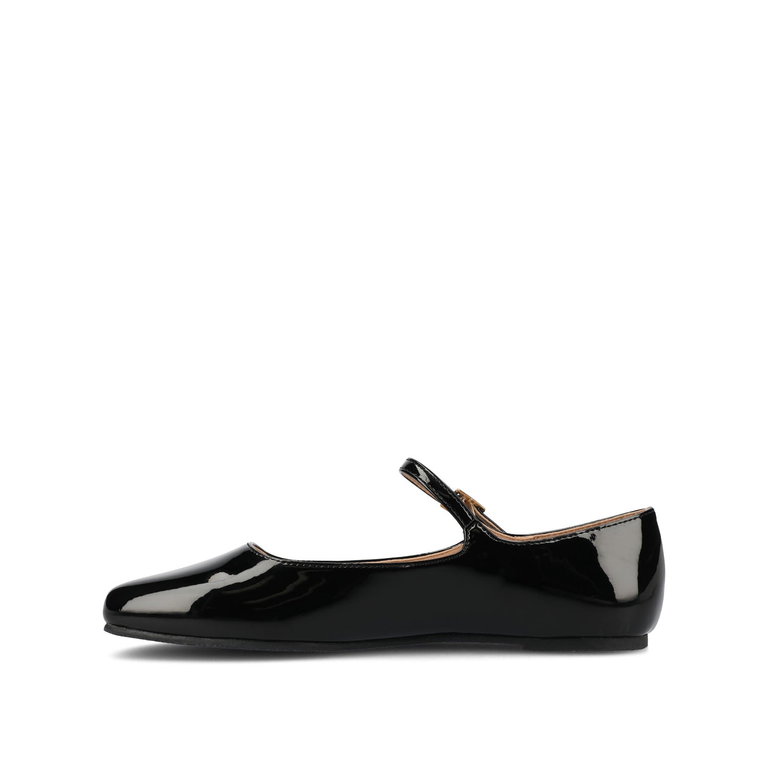CARRIE BALLET FLATS IN PATENT WIDE - Black Patent