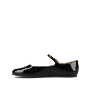 CARRIE BALLET FLATS IN PATENT WIDE - Black Patent