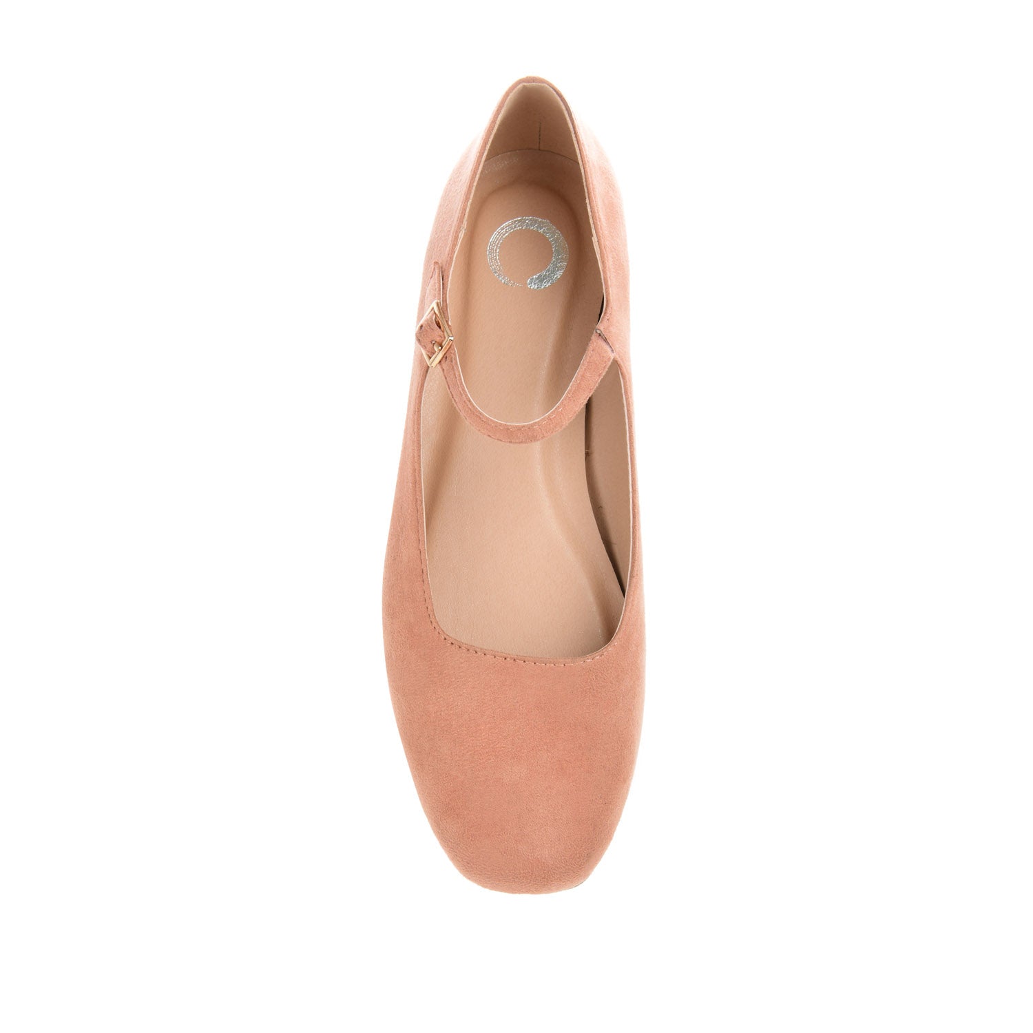 CARRIE FAUX SUEDE BALLET FLATS- Rose