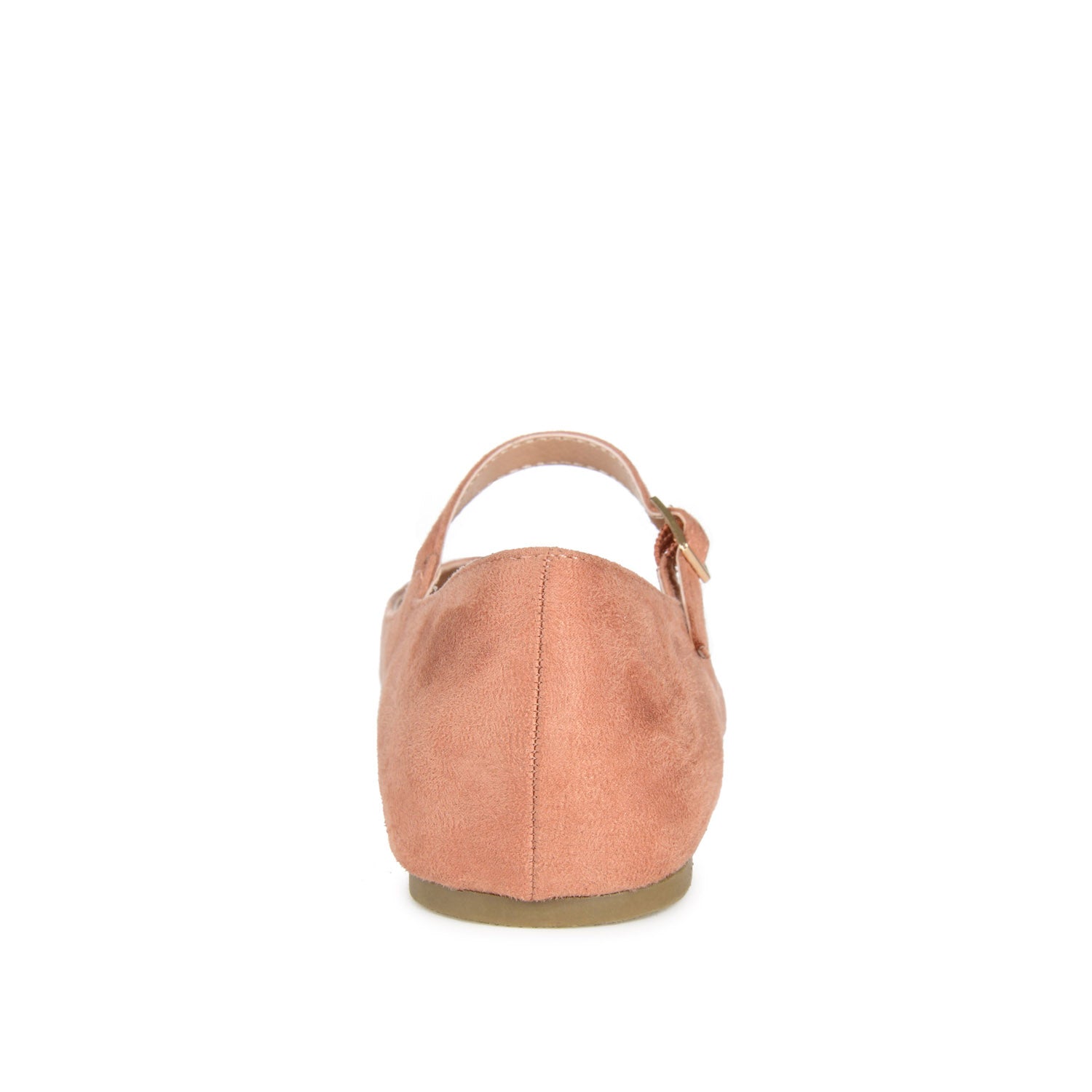 CARRIE FAUX SUEDE BALLET FLATS- Rose