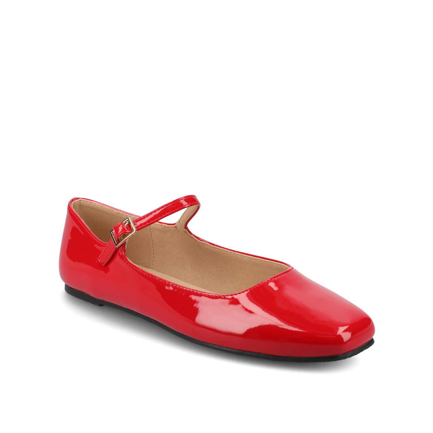 CARRIE BALLET FLATS IN PATENT - Red Patent