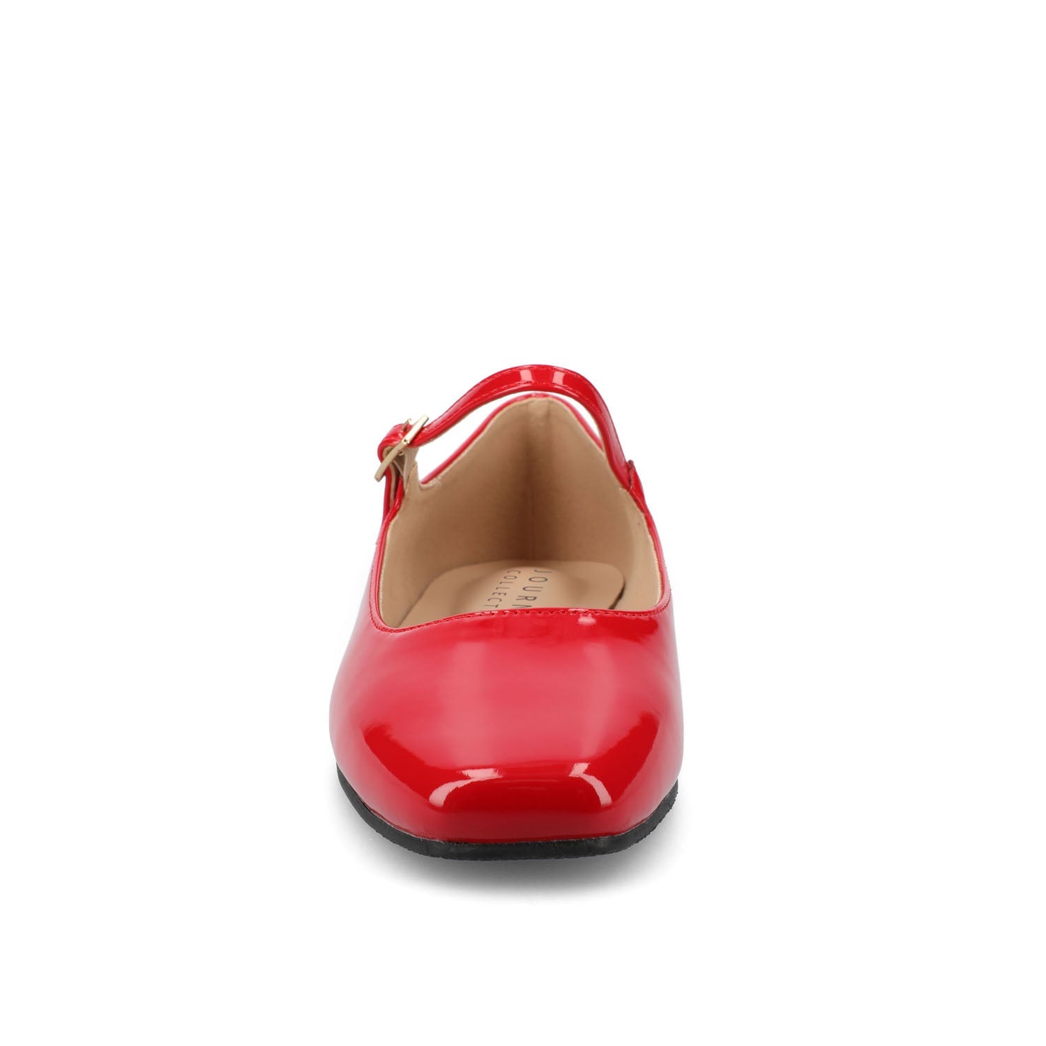 CARRIE BALLET FLATS IN PATENT WIDE - Red Patent