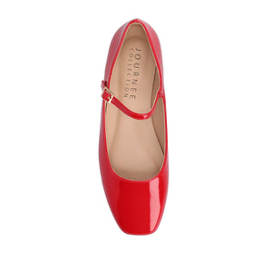 CARRIE BALLET FLATS IN PATENT - Red Patent