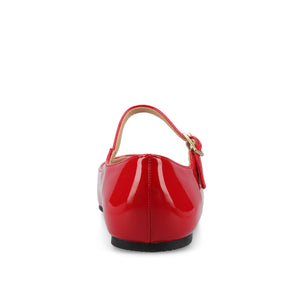 CARRIE BALLET FLATS IN PATENT WIDE - Red Patent