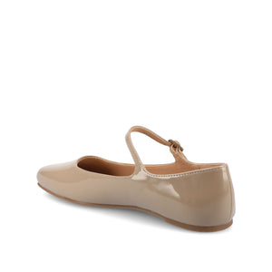 CARRIE BALLET FLATS IN PATENT - Nude Patent