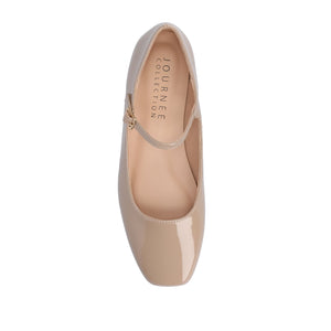 CARRIE BALLET FLATS IN PATENT - Nude Patent