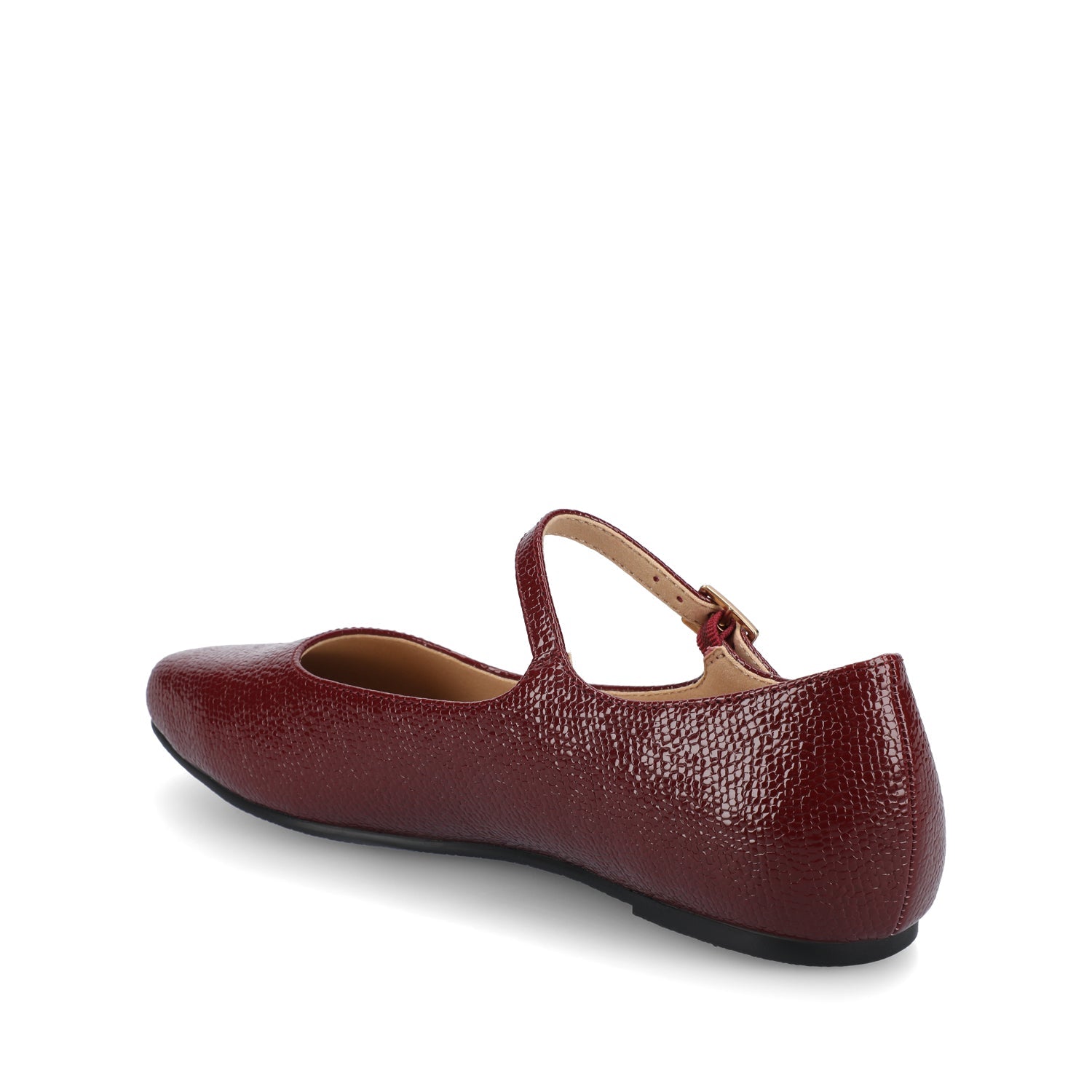 CARRIE DRESS FLATS IN WIDE - Oxblood