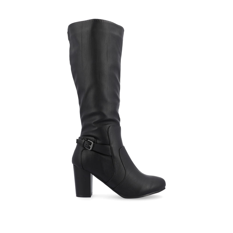 CARVER KNEE-HIGH BOOTS IN FAUX LEATHER