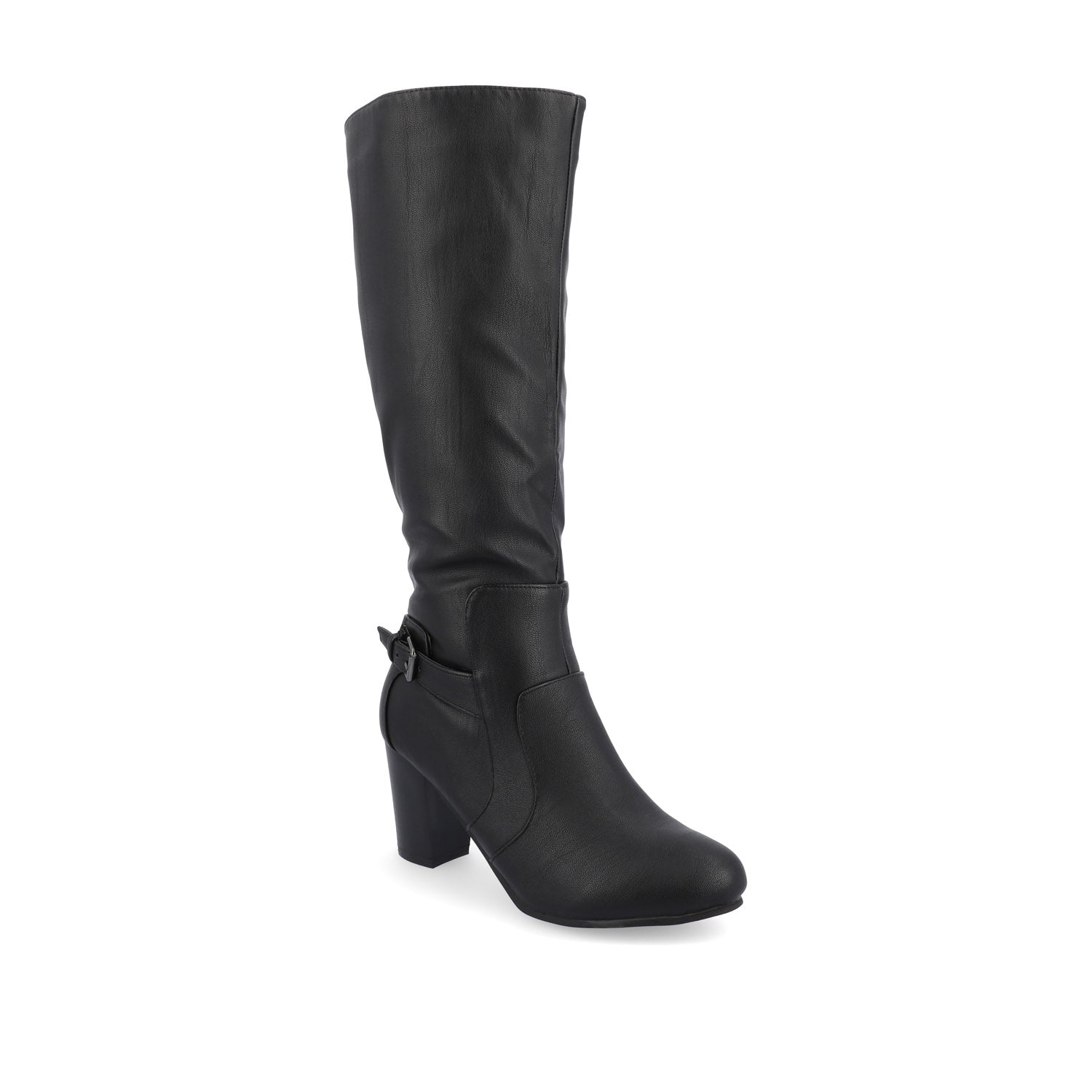 CARVER KNEE-HIGH BOOTS IN WIDE CALF - Black