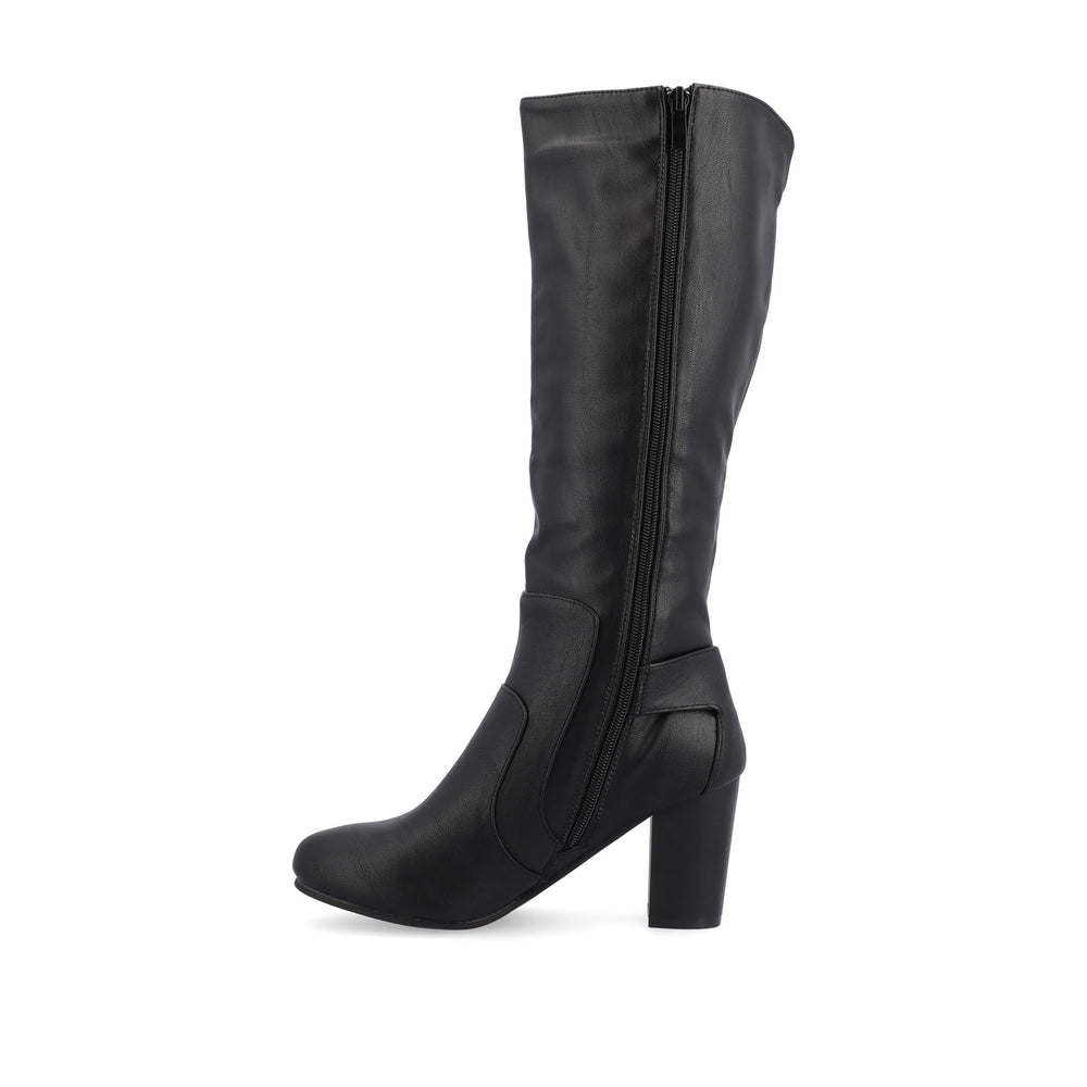 CARVER KNEE-HIGH BOOTS IN FAUX LEATHER