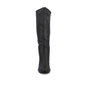 CARVER KNEE-HIGH BOOTS IN WIDE CALF - Black