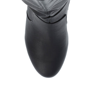 CARVER KNEE-HIGH BOOTS IN WIDE CALF - Black