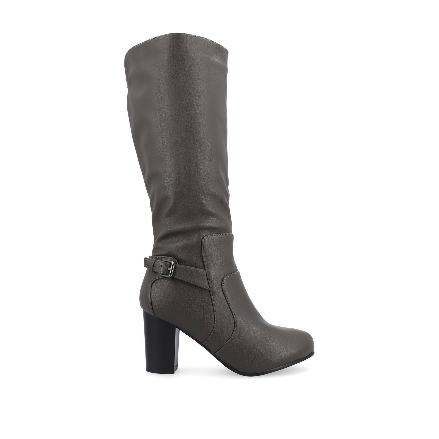 Gray wide calf boots online