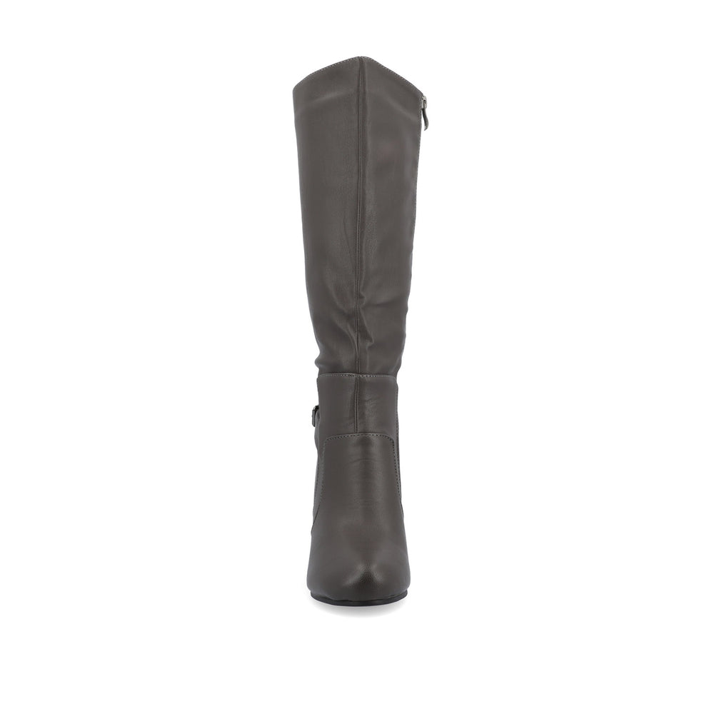 CARVER KNEE-HIGH BOOTS IN FAUX LEATHER