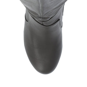 CARVER KNEE-HIGH BOOTS IN WIDE CALF - Grey
