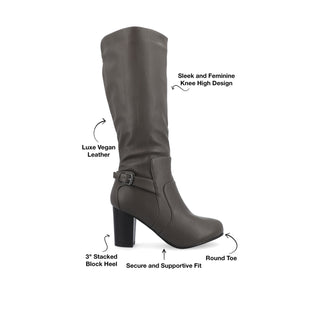 CARVER KNEE-HIGH BOOTS IN WIDE CALF