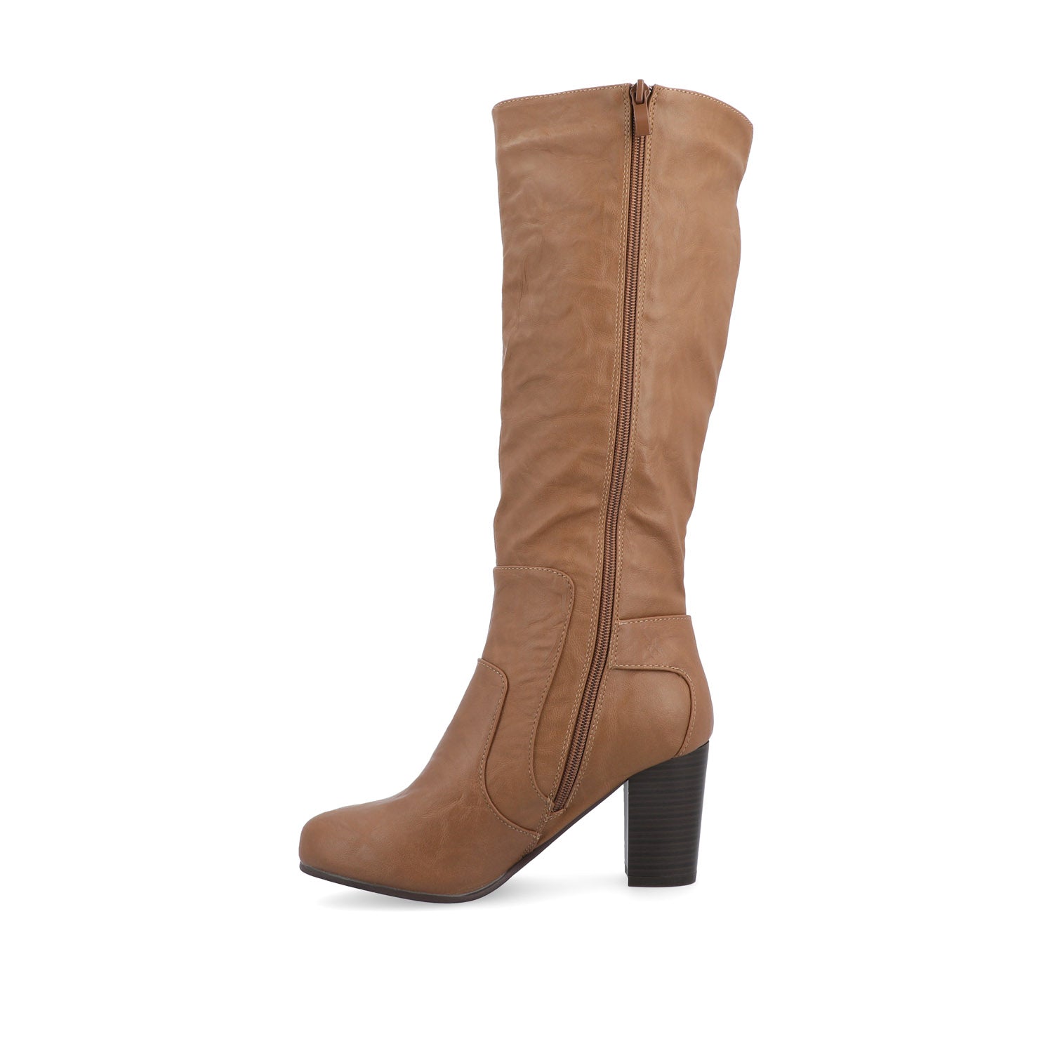 CARVER KNEE-HIGH BOOTS IN WIDE CALF - Tan