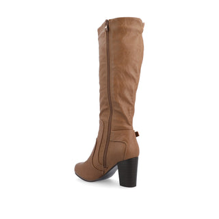 CARVER KNEE-HIGH BOOTS IN FAUX LEATHER