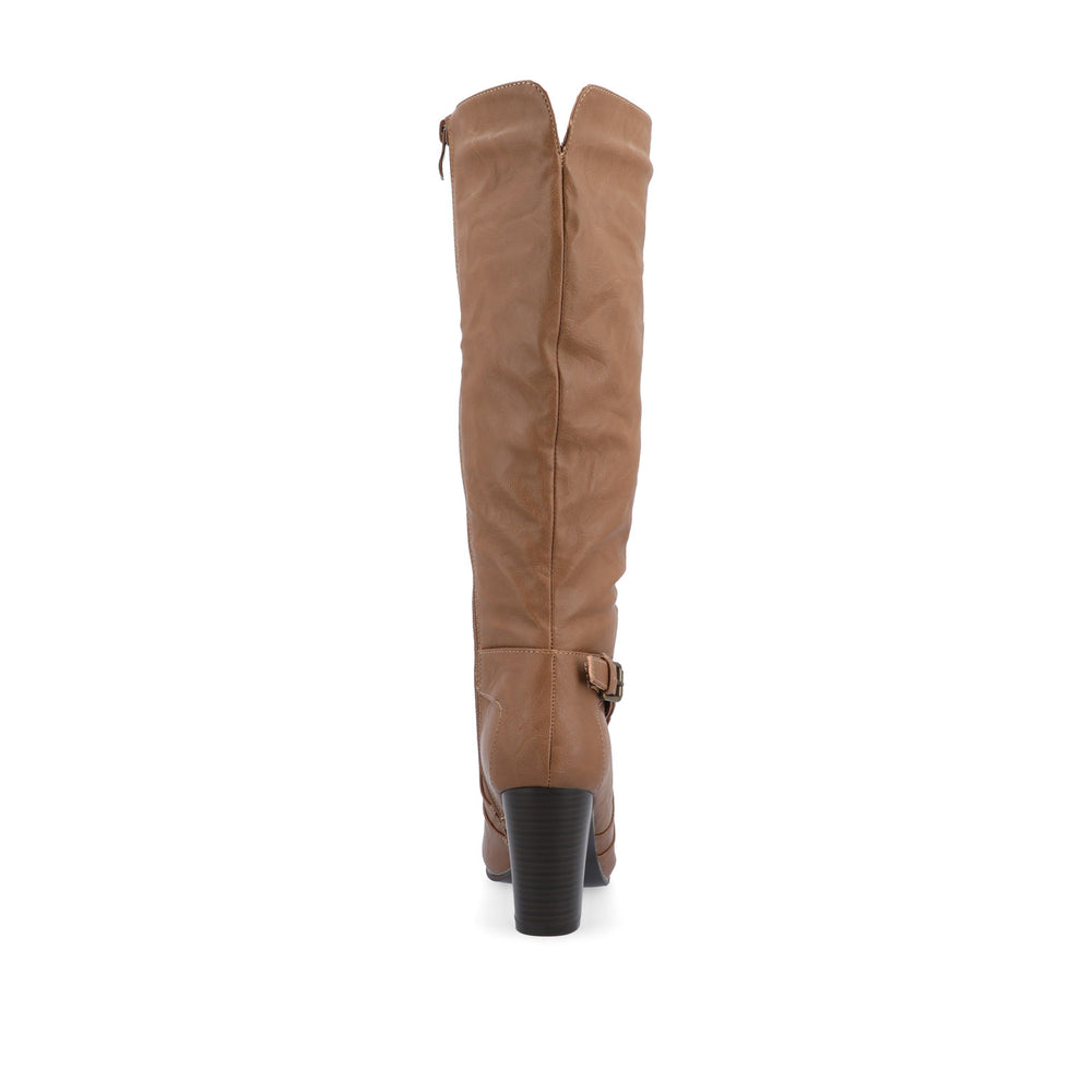 CARVER KNEE-HIGH BOOTS IN FAUX LEATHER