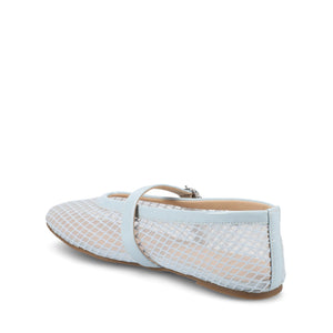 CASHA MARY JANE FLATS IN MESH - Light Blue Mesh