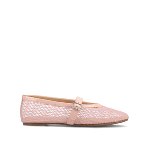 CASHA MARY JANE FLATS IN MESH - Pink Mesh