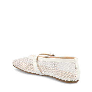 CASHA MARY JANE FLATS IN MESH - White Mesh