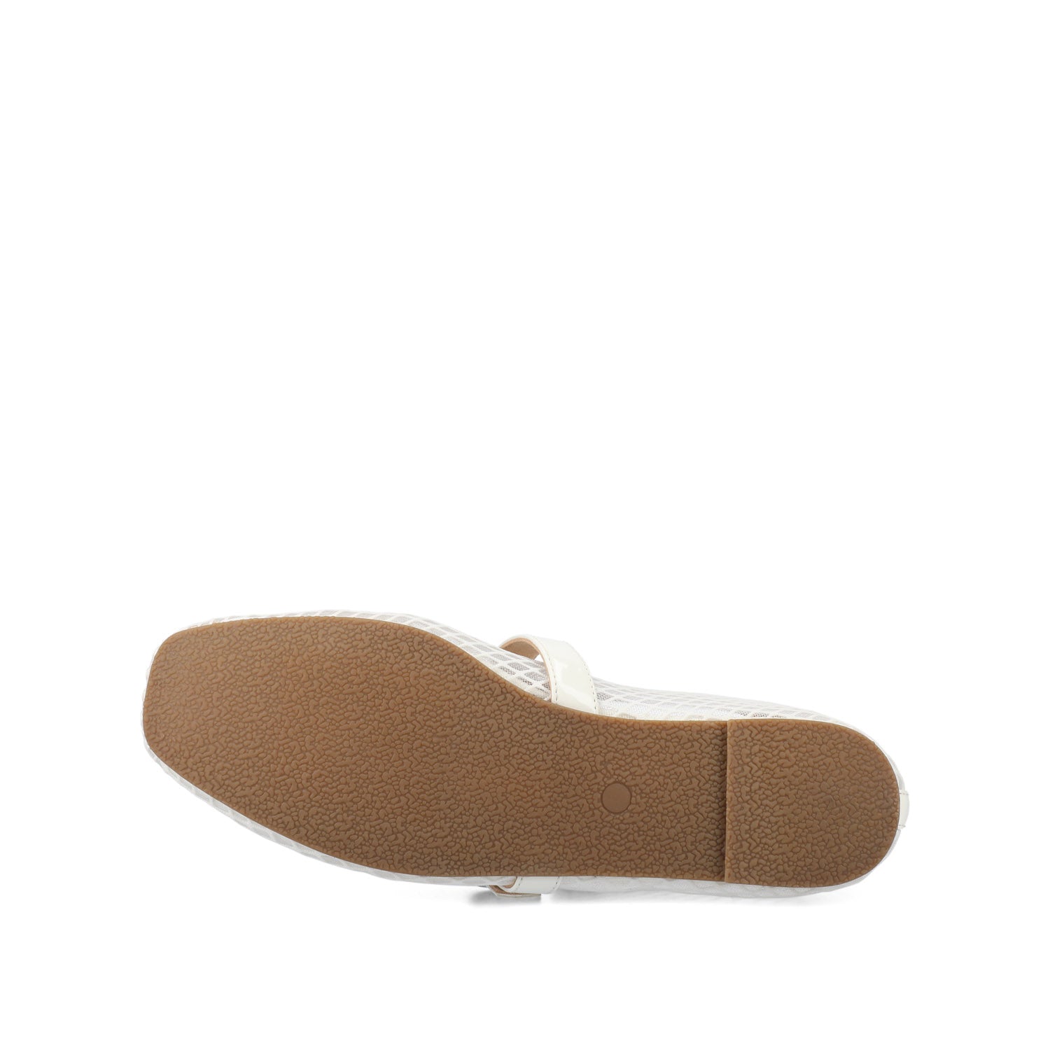 CASHA MARY JANE FLATS IN MESH - White Mesh