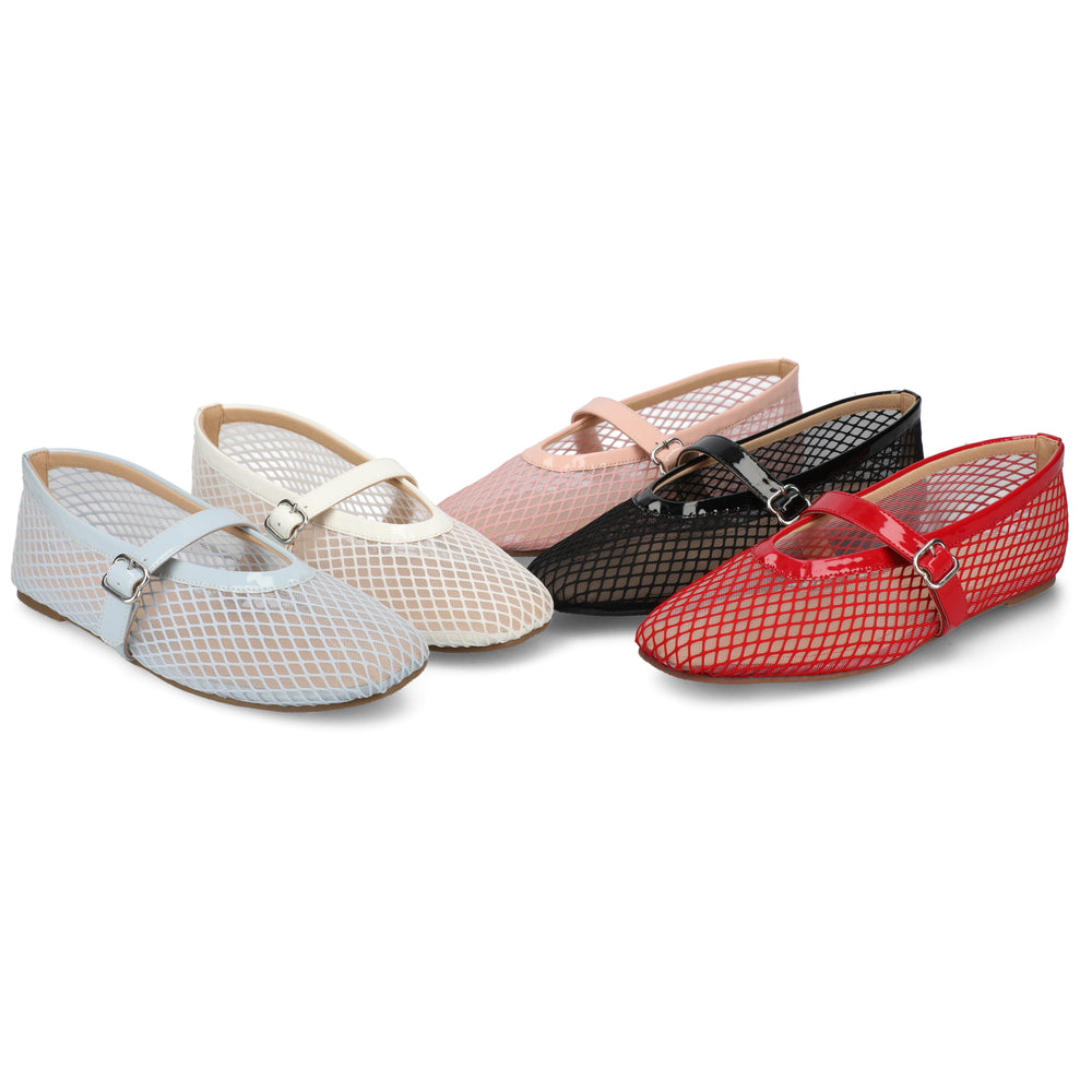 CASHA MARY JANE FLATS IN MESH