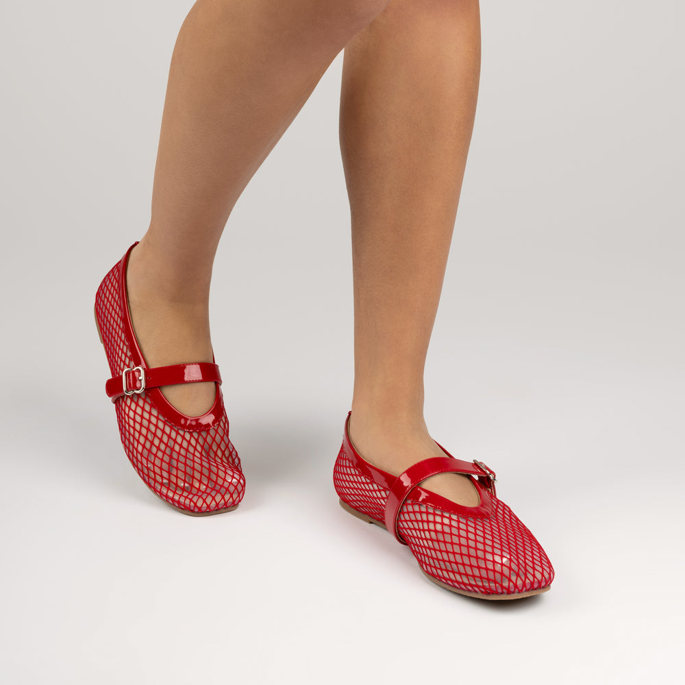 CASHA MARY JANE FLATS IN MESH