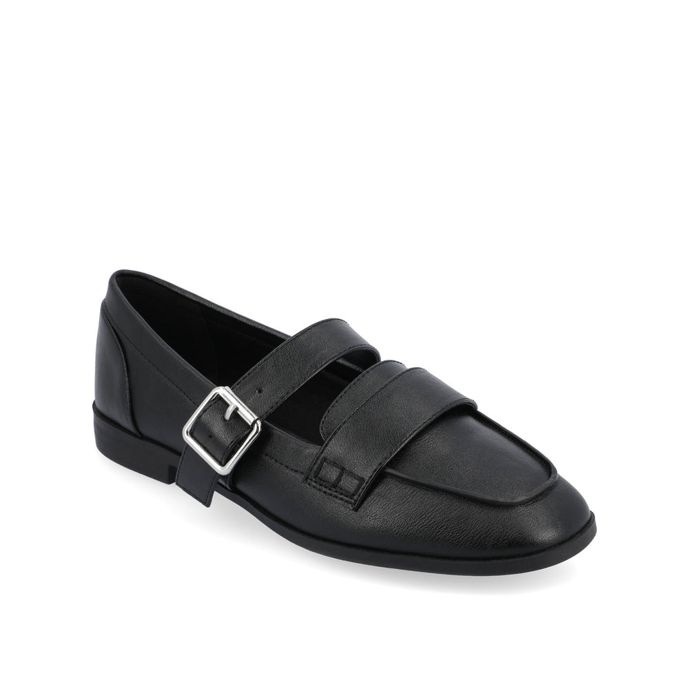 CASPIAN SQUARE TOE LOAFER IN FAUX LEATHER