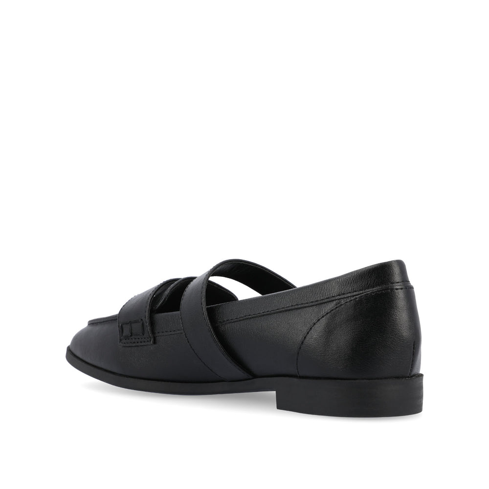 CASPIAN SQUARE TOE LOAFER IN FAUX LEATHER