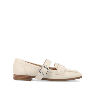 CASPIAN SQUARE TOE LOAFER IN FAUX LEATHER