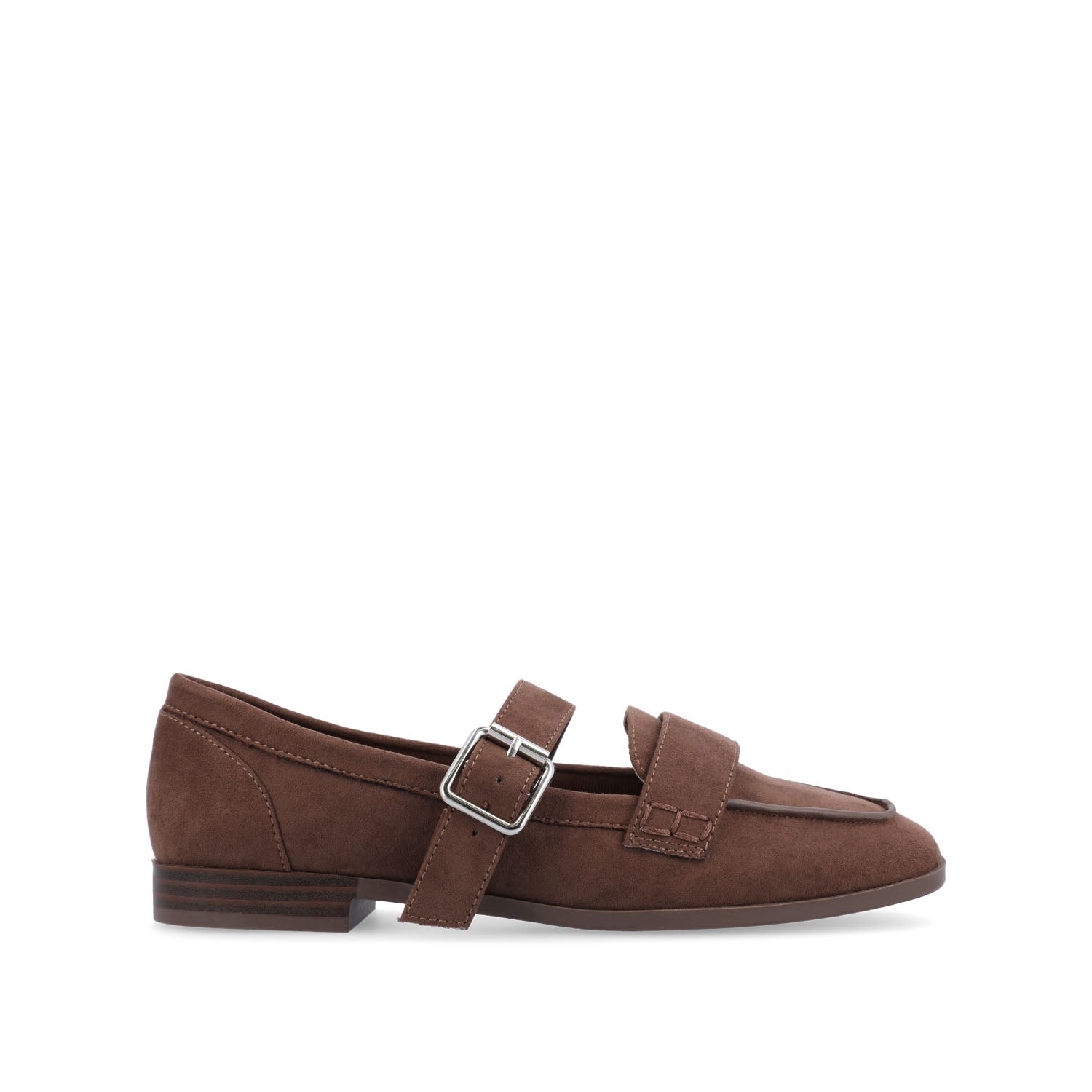 CASPIAN SQUARE TOE LOAFER IN FAUX LEATHER