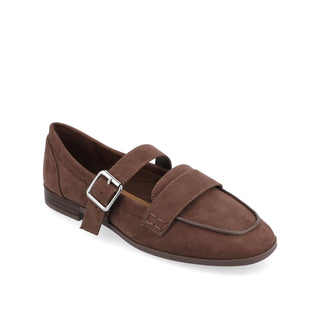 CASPIAN SQUARE TOE LOAFER IN FAUX LEATHER