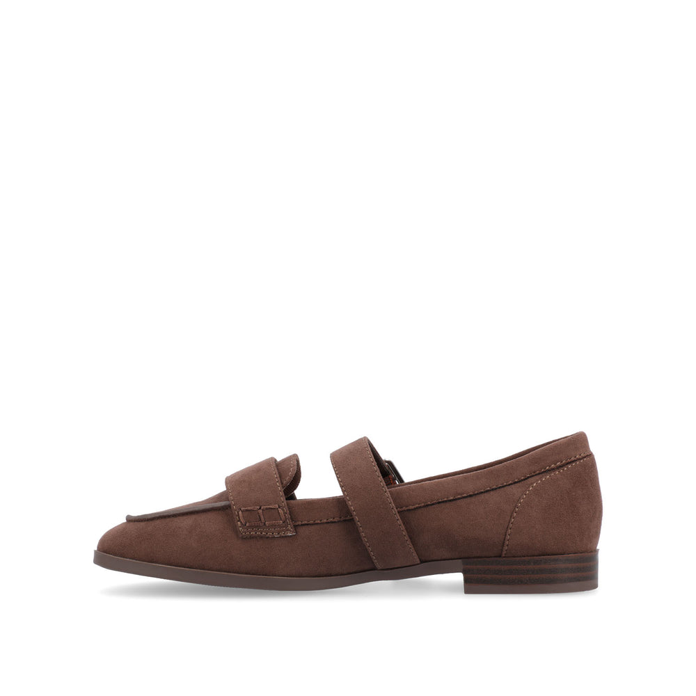 CASPIAN SQUARE TOE LOAFER IN FAUX LEATHER