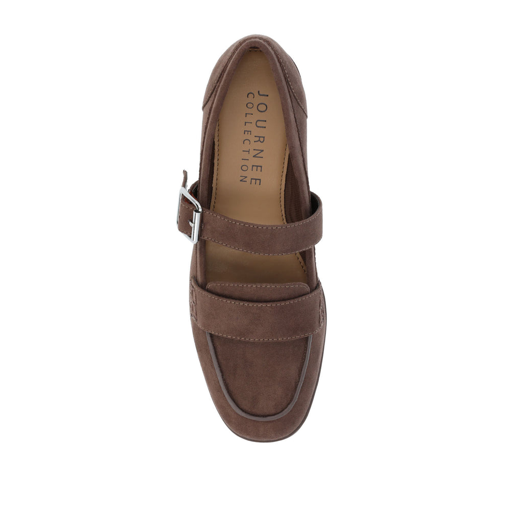 CASPIAN SQUARE TOE LOAFER IN FAUX LEATHER