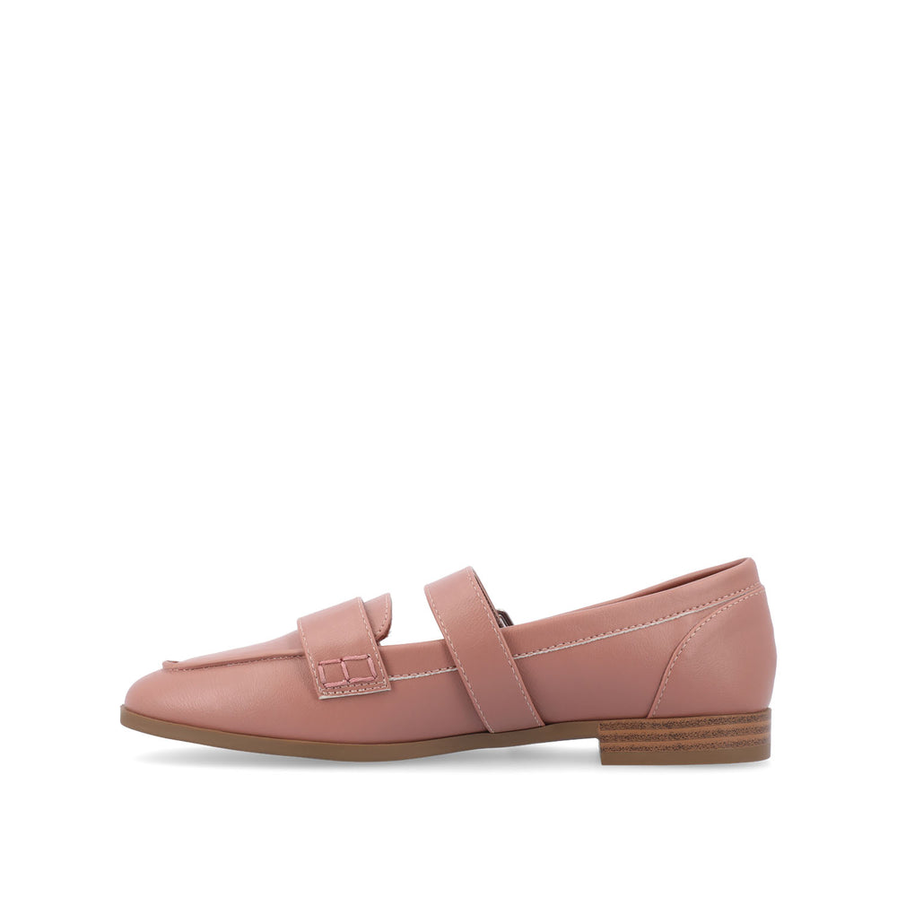 CASPIAN SQUARE TOE LOAFER IN FAUX LEATHER