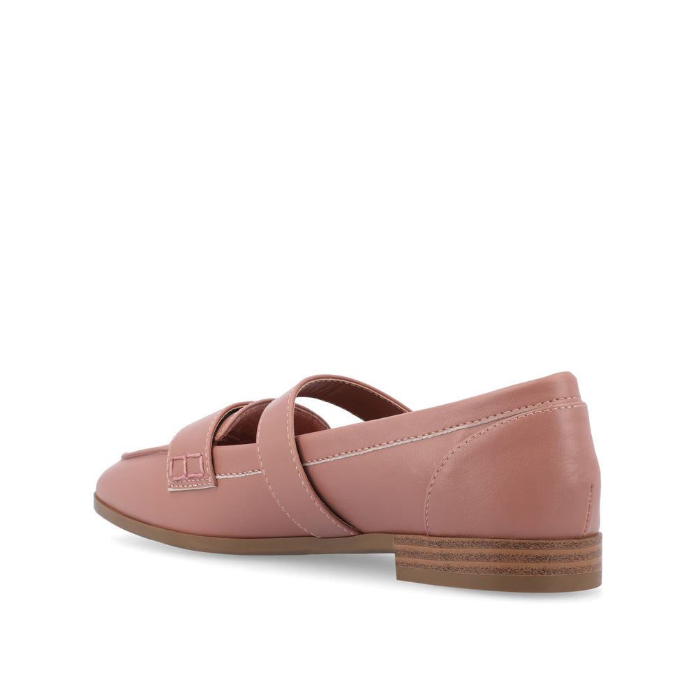 CASPIAN SQUARE TOE LOAFER IN FAUX LEATHER