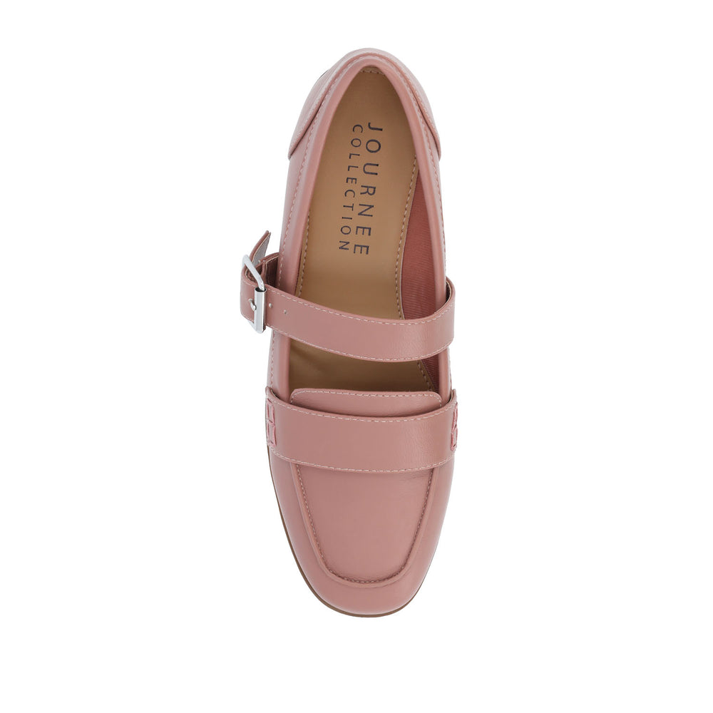 CASPIAN SQUARE TOE LOAFER IN FAUX LEATHER