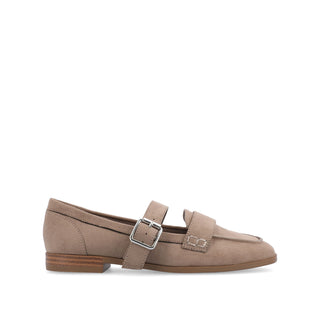 CASPIAN SQUARE TOE LOAFER IN FAUX LEATHER