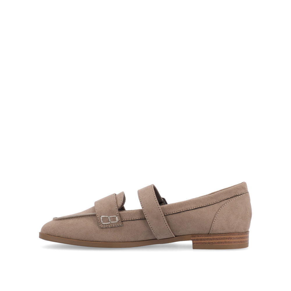 CASPIAN SQUARE TOE LOAFER IN FAUX LEATHER