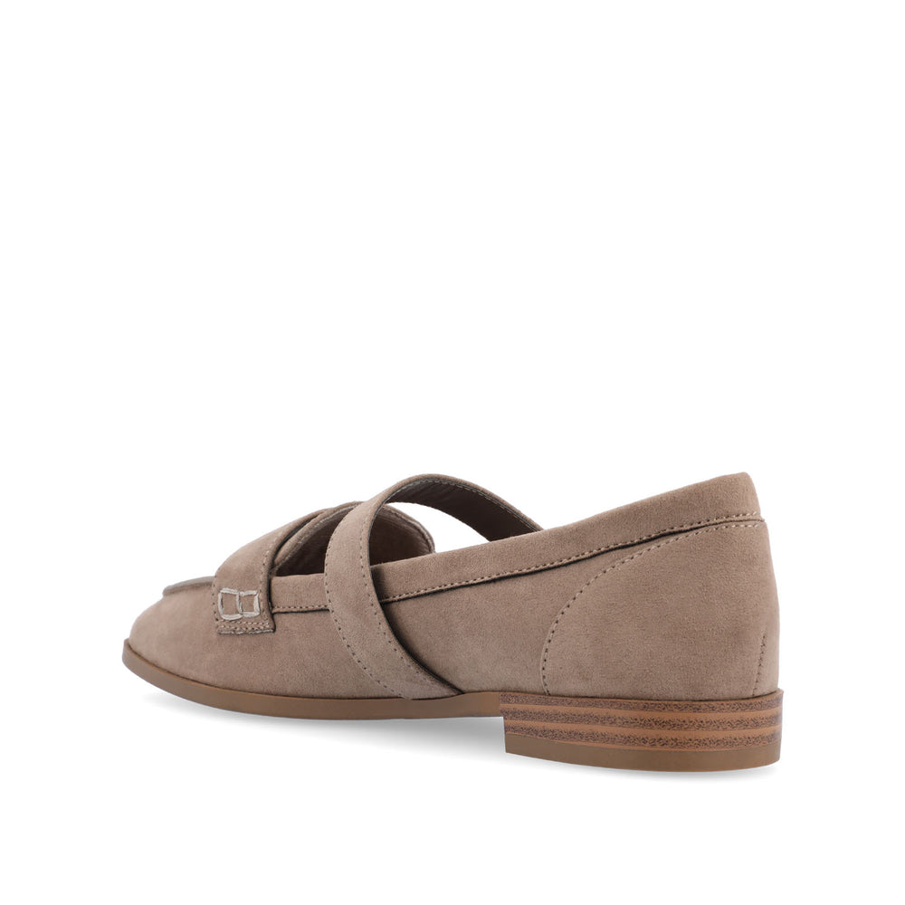 CASPIAN SQUARE TOE LOAFER IN FAUX LEATHER