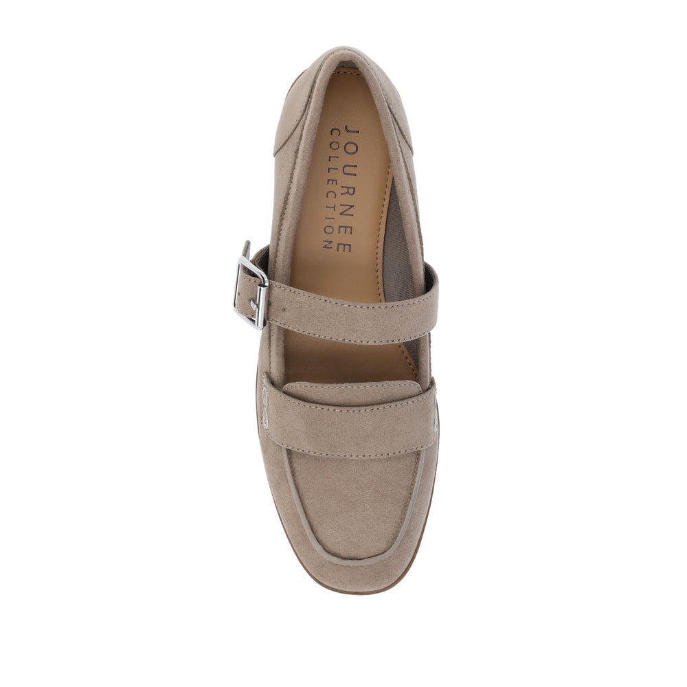 CASPIAN SQUARE TOE LOAFER IN FAUX LEATHER