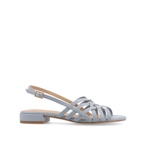 CASSANDRA STRAPPY SANDALS - Blue PU