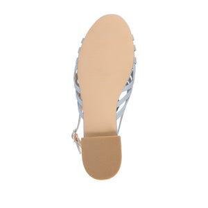 CASSANDRA STRAPPY SANDALS - Blue PU