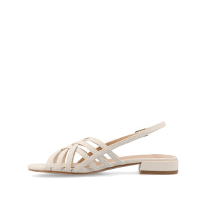 CASSANDRA STRAPPY SANDALS - Bone PU