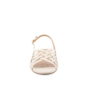 CASSANDRA STRAPPY SANDALS - Bone PU