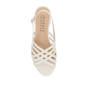 CASSANDRA STRAPPY SANDALS - Bone PU