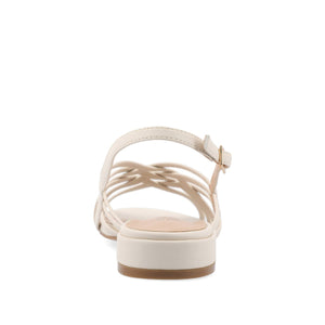 CASSANDRA STRAPPY SANDALS - Bone PU